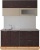 Кухня Артём-Мебель Яна-Ш СН-114 МДФ 1.4м со стеклом (венге светлый/тиковое дерево) фотография