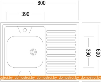 Кухонная мойка Ukinox STD800.600-4C 0L фотография