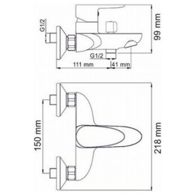 Смеситель WasserKraft Leine 3501 фотография