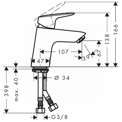 Смеситель Hansgrohe Logis 71071000 фотография
