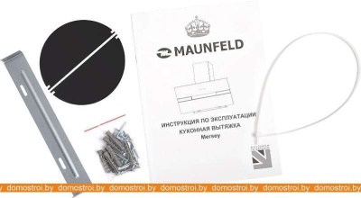 Вытяжка MAUNFELD Mersey 60 (нержавеющая сталь\белое стекло) фотография