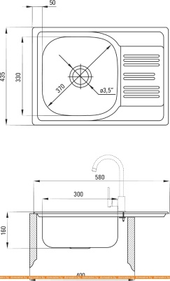 Кухонная мойка Deante Xylo ZEX 011A (сатин) фотография
