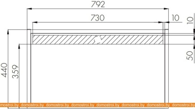 Столешница Акватон Столешница Фабрик 80 1A243003LTDY0 (дуб кантри) фотография