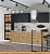 Кухня МК Стиль Loft 2.5 м (камень темный/дуб артисан) картинка
