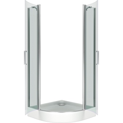 Душевой уголок GoodDoor PANDORA R-90-C-CH 90x90 стекла прозрачные (без поддона) фотография