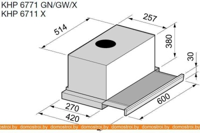 Вытяжка Korting KHP6772GN фотография
