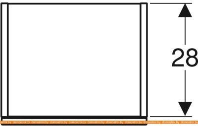 Шкаф-пенал Geberit Smyle Square 36 500.361.JR.1 (темный орех) фотография