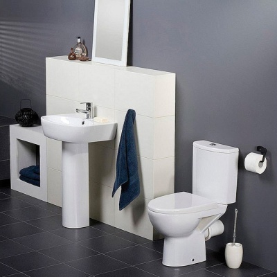 Напольный унитаз Cersanit Parva New Clean On 011 [KO-PA011-3/6-COn-DL] с сиденьем микролифт фотография