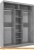 Шкаф-купе Глазов Домашний 1800 ЛДСП с зеркалом (atelier светлый) фотография Шкаф-купе Глазов Домашний 1800 ЛДСП с зеркалом (atelier светлый) фотография