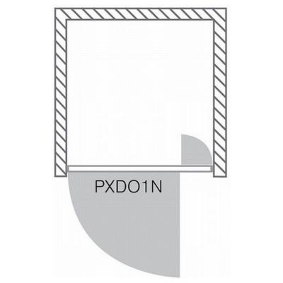 Душевая дверь Roltechnik Proxima Line PXDO1N/1000 100x200 прозрачное стекло фотография