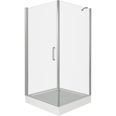 Душевой уголок GoodDoor FANTASY CR-100-С-CH 100x100 стекла прозрачные (без поддона) фотография