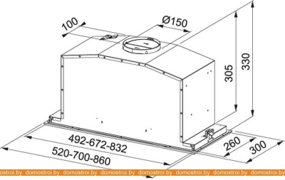 Вытяжка Franke Inca Lux FBI 737 XS/WH 305.0528.841 фотография