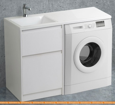 Тумба под умывальник BelBagno Kraft-LVD-580/1200-2C-PIA-BO (bianco opaco) фотография