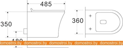 Унитаз CeramaLux 2617Е фотография