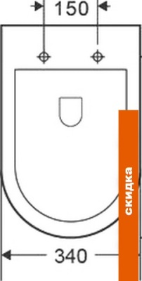 Унитаз CeramaLux 217D фотография