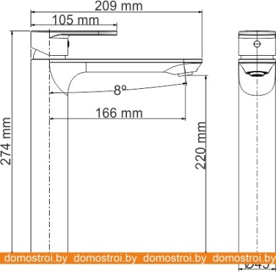 Смеситель Wasserkraft Mindel 8503H фотография