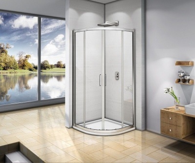 Душевой уголок GoodDoor NEO R-90-С-CH 90x90 стекла прозрачные (без поддона) фотография