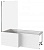 Шторка на ванну GoodDoor SCREEN BS-80-C-CH 80x140 картинка