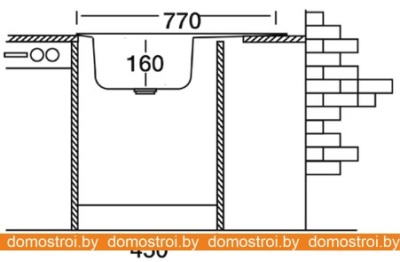 Кухонная мойка Kromevye EC 259 фотография