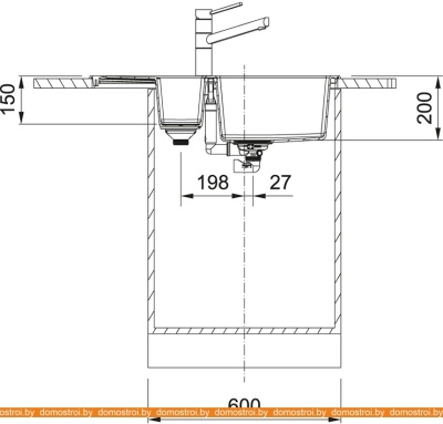 Кухонная мойка Franke Sirius 2.0 S2D 651-78 Tectonite 143.0628.381 (оникс) фотография