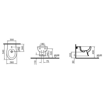 Подвесное биде Vitra Efes 5803B003-0288 фотография