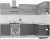 Кухня Интермебель Микс Топ-13 2.1x1.5м прав (дуб кр зол-графит сер-дуб кр зол) фотография