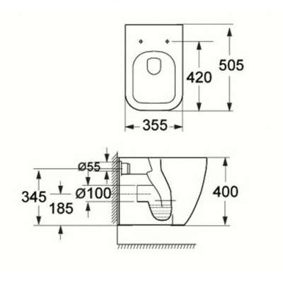 Подвесной унитаз BelBagno ALPINA [BB10100CH + BB10100SC] с сиденьем фотография