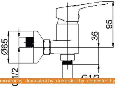 Смеситель Rubineta UNO-12 BK2 (черный) фотография