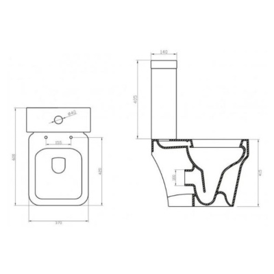 Напольный унитаз BelBagno Janice BB124CP фотография