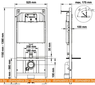 Система инсталляции Berges Wasserhaus Novum 525 040000 фотография