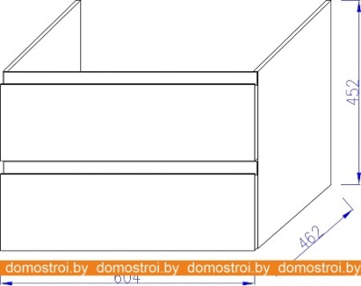 Тумба под умывальник Jacob Delafon Madeleine 60 EB2052-J51 (белый матовый) фотография