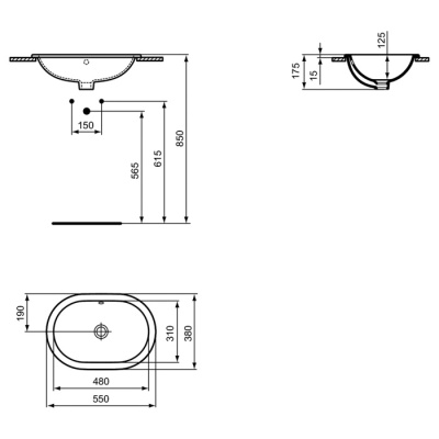 Умывальник Ideal Standard Connect E504801 фотография