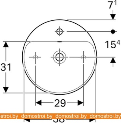 Умывальник Geberit VariForm 500.769.01.2 фотография