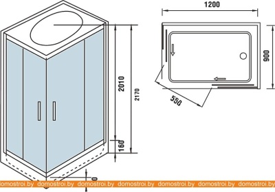 Душевая кабина WeltWasser WW500 Laine 1204 фотография