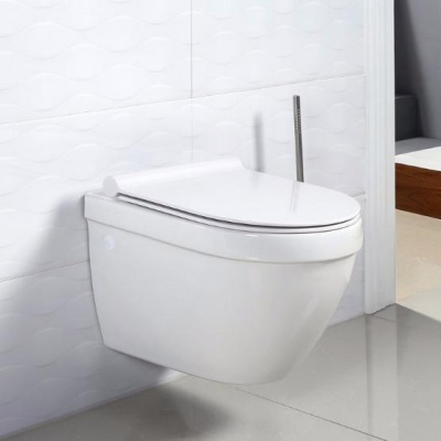 Подвесной унитаз BelBagno Cento-R [BB509CH + BB2031SC] с сиденьем фотография