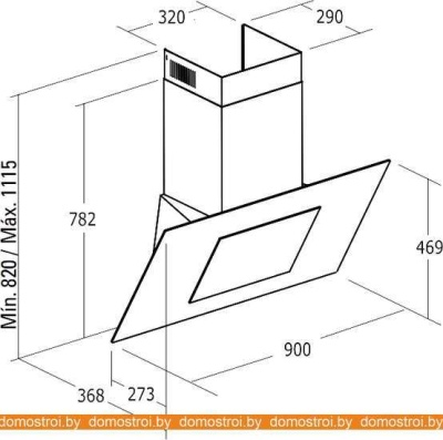 Вытяжка CATA Atlas 900 XG WH фотография