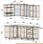 Кухня Интерлиния Мила Деко 1.2x2.1 (луна/травертин серый) фотография