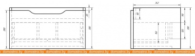 Тумба под умывальник Dreja Tiny 60 99.0902 фотография