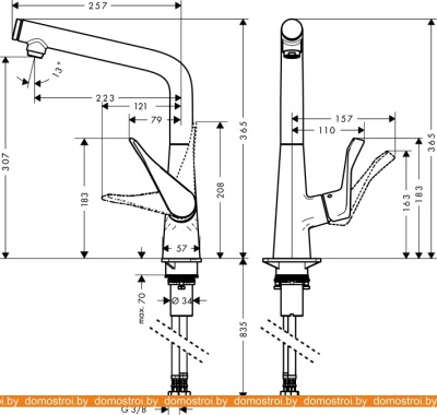 Смеситель Hansgrohe Metris Select 14883000 фотография