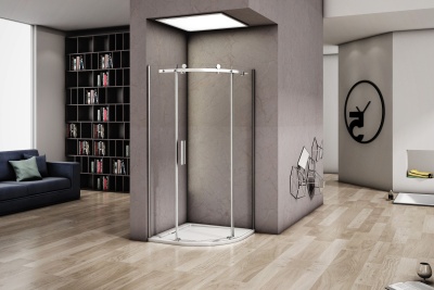 Душевой уголок GoodDoor ALTAIR R-90-C-CH 90x90 стекла прозрачные (без поддона) фотография