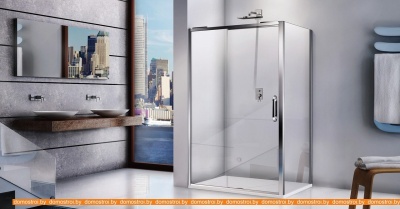 Душевой уголок Good Door Antares WTW+SP 130x80 (прозрачное/хром) фотография