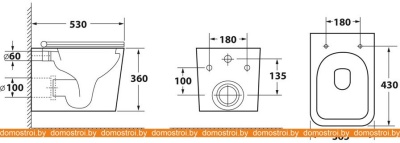 Унитаз OWL 1975 Vatter Ruta-H с сиденьем DP микролифт OWLT190401 фотография