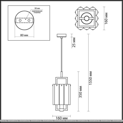 Подвесная люстра Odeon Light Edera 4976/1 фотография