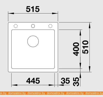 Кухонная мойка Blanco Pleon 5 (белый) 521672 фотография