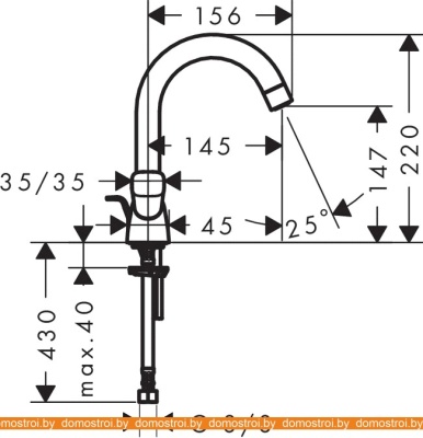 Смеситель Hansgrohe Logis 71222000 фотография