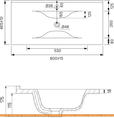 Тумба под умывальник IDDIS Oxford 80 OXF80W0i95K фотография
