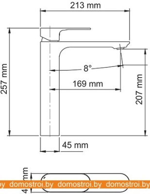 Смеситель Wasserkraft Dinkel 5803H фотография