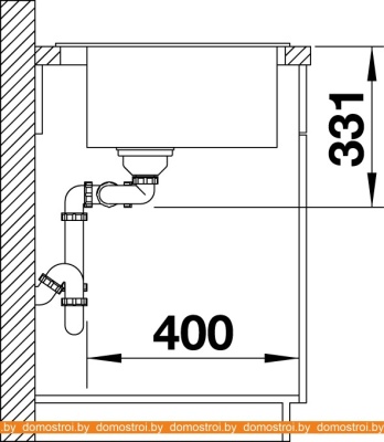 Кухонная мойка Blanco Pleon 6 Split 525955 (черный) фотография