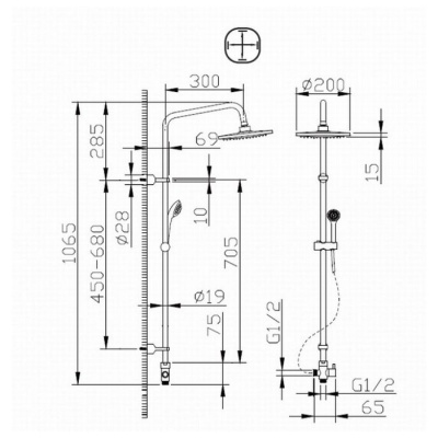 Душевая колонна Bravat FIT-R D283CP-2-RUS фотография