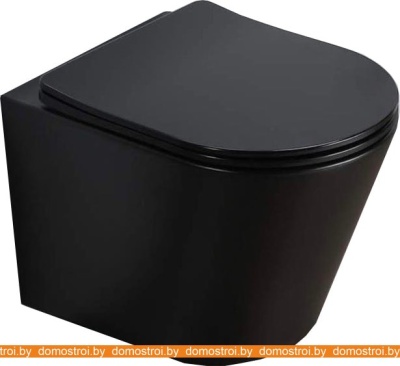 Унитаз CeramaLux B2330-1MB (черный матовый) фотография